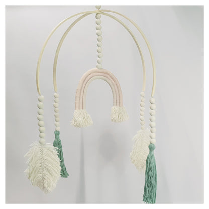 Macrame Rainbow Mobile