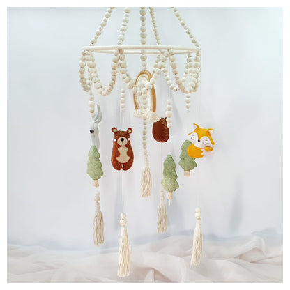 Boho Beaded Woodlands Mobile